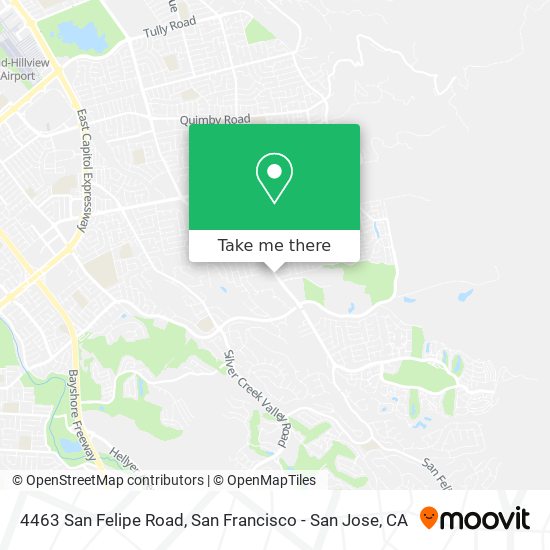 Mapa de 4463 San Felipe Road