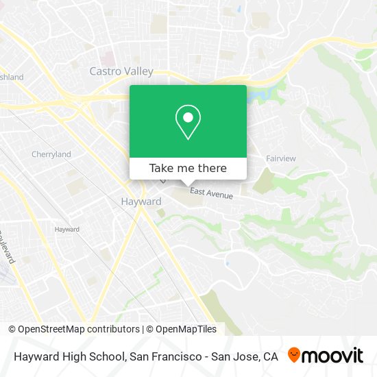 Mapa de Hayward High School