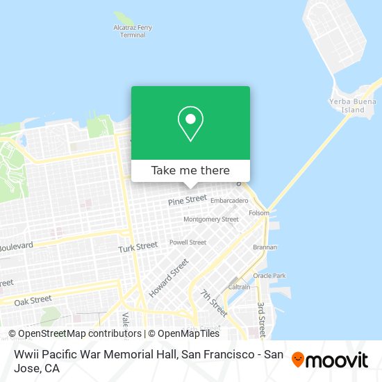 Wwii Pacific War Memorial Hall map