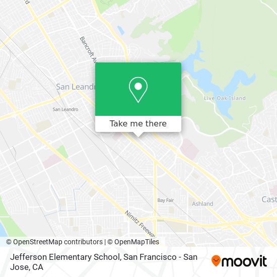 Jefferson Elementary School map