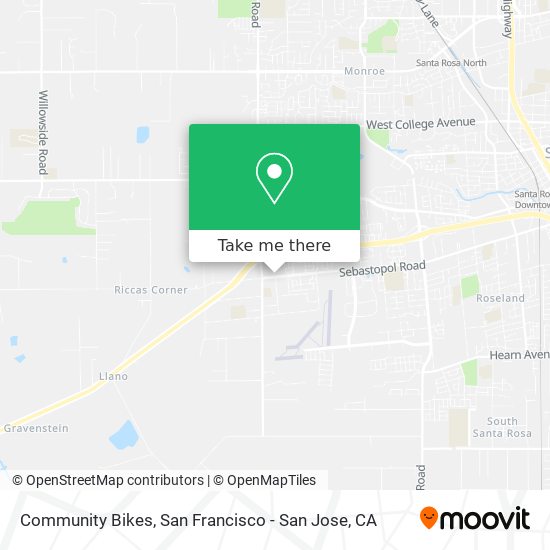 Mapa de Community Bikes