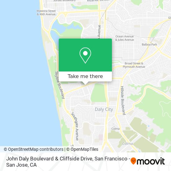 John Daly Boulevard & Cliffside Drive map