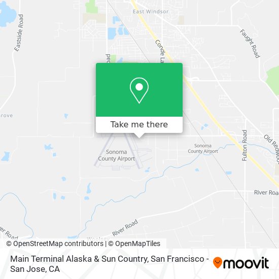 Main Terminal Alaska & Sun Country map