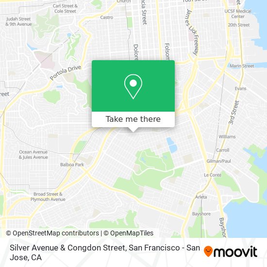 Mapa de Silver Avenue & Congdon Street