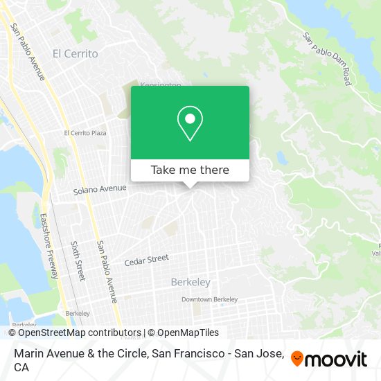 Marin Avenue & the Circle map