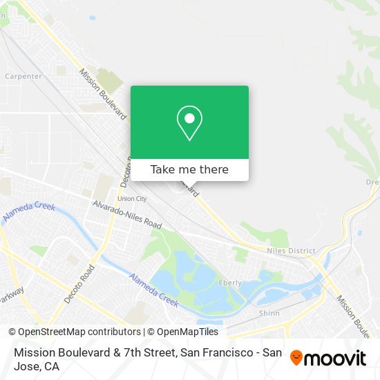 Mapa de Mission Boulevard & 7th Street