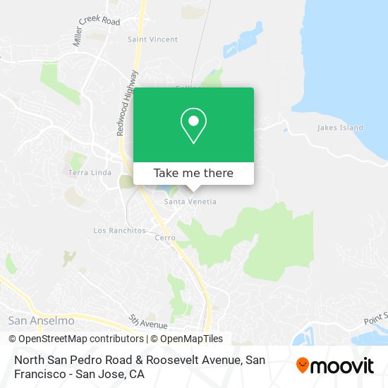 North San Pedro Road & Roosevelt Avenue map