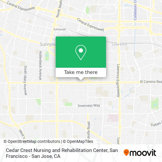 Cedar Crest Nursing and Rehabilitation Center map