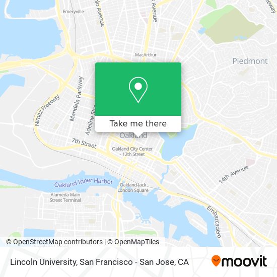 Lincoln University map