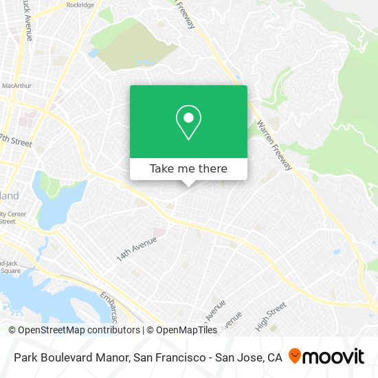 Mapa de Park Boulevard Manor