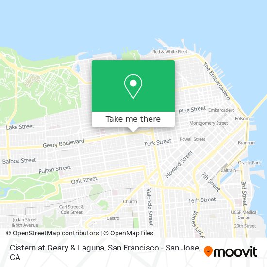 Mapa de Cistern at Geary & Laguna