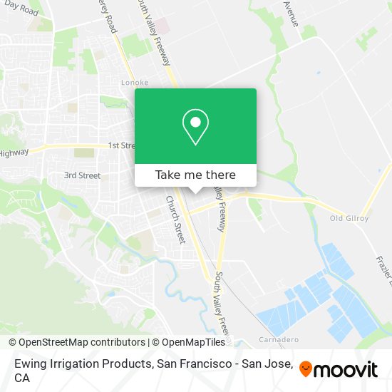 Ewing Irrigation Products map