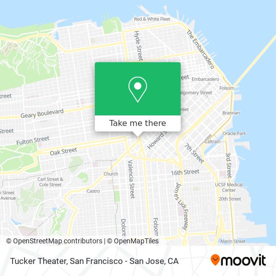 Mapa de Tucker Theater