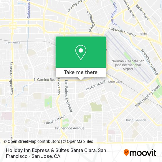 Holiday Inn Express & Suites Santa Clara map