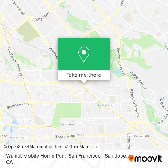 Mapa de Walnut Mobile Home Park