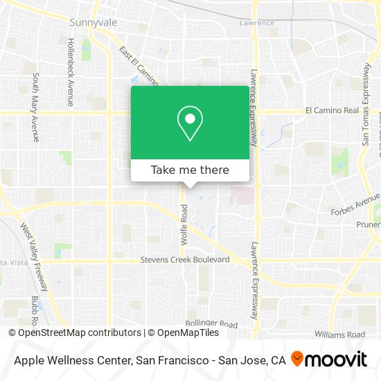 Mapa de Apple Wellness Center