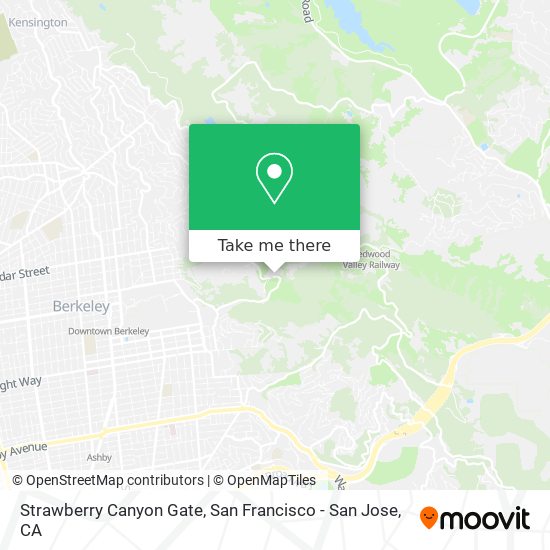 Mapa de Strawberry Canyon Gate
