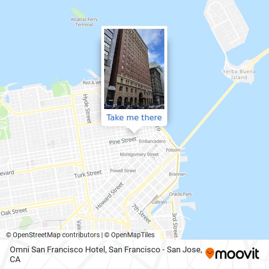 Omni San Francisco Hotel map