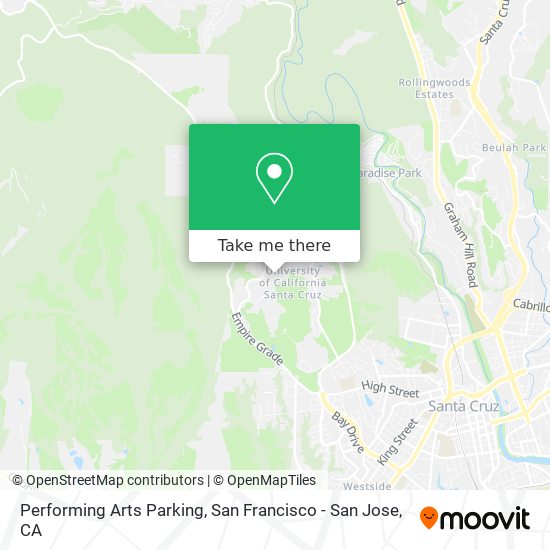 Performing Arts Parking map