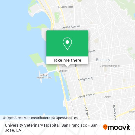 Mapa de University Veterinary Hospital