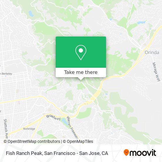 Fish Ranch Peak map