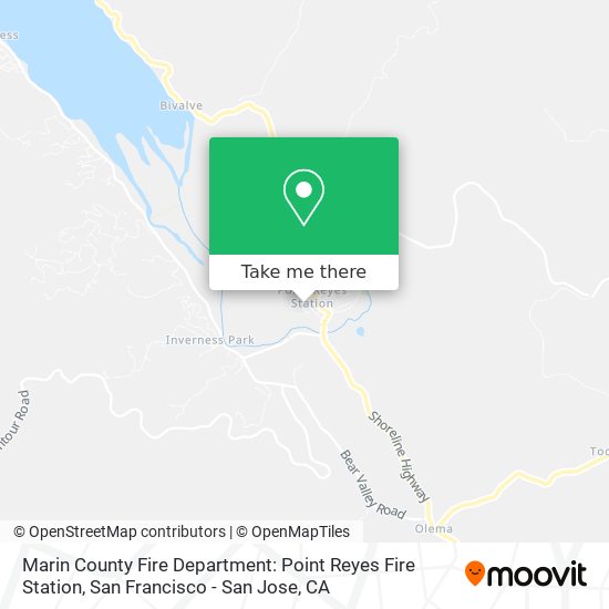 Marin County Fire Department: Point Reyes Fire Station map