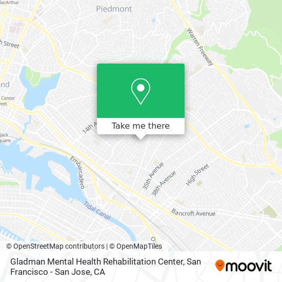Gladman Mental Health Rehabilitation Center map