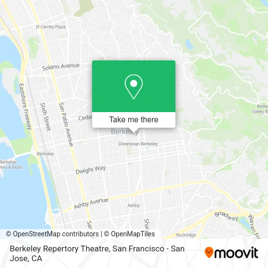 Mapa de Berkeley Repertory Theatre