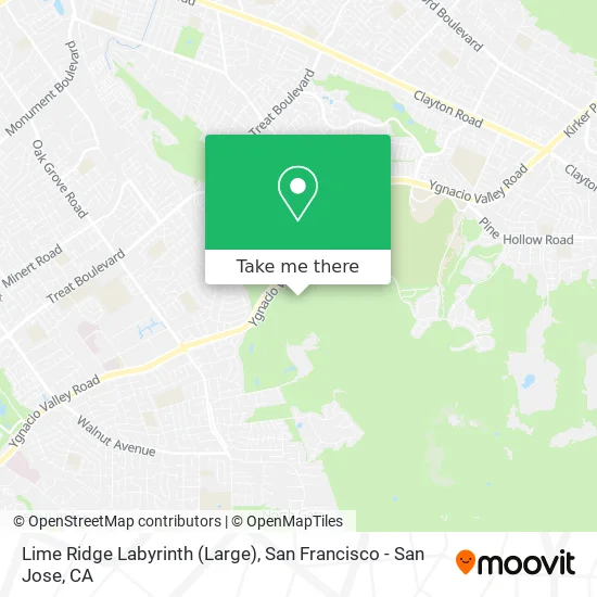Lime Ridge Labyrinth (Large) map