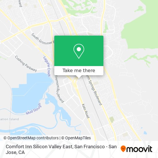 Comfort Inn Silicon Valley East map