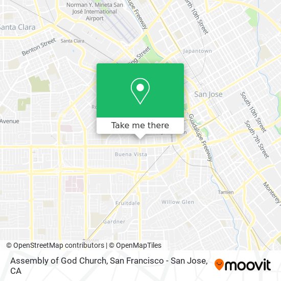 Assembly of God Church map