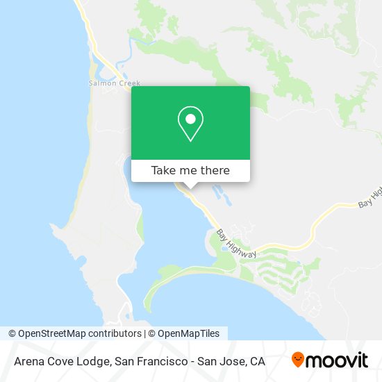 Arena Cove Lodge map