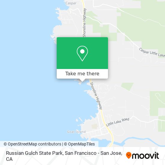 Russian Gulch State Park map