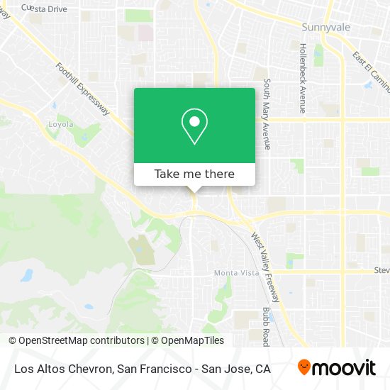 Los Altos Chevron map