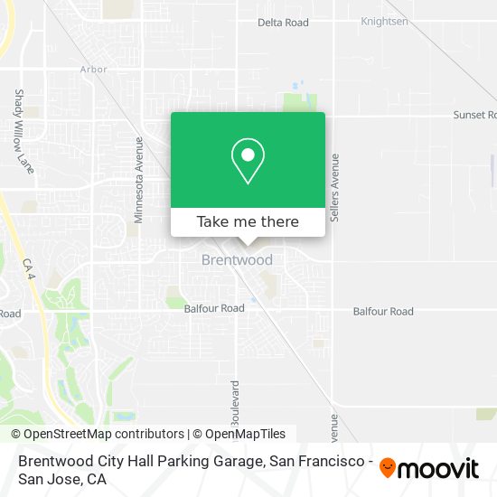Brentwood City Hall Parking Garage map