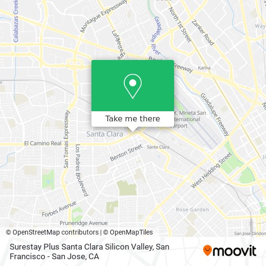 Surestay Plus Santa Clara Silicon Valley map