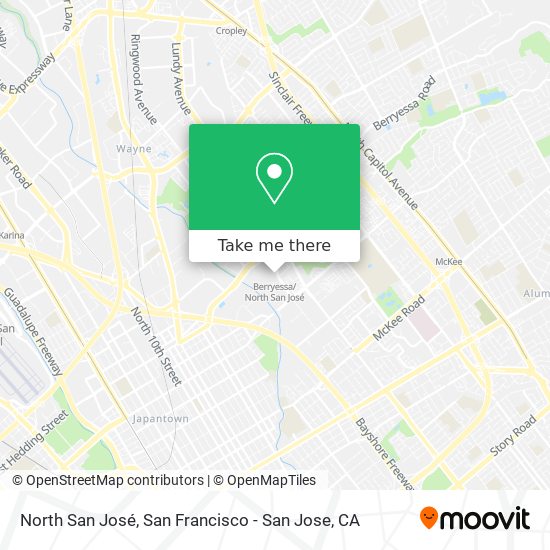 North San José map