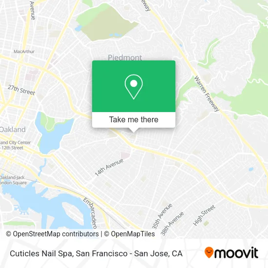 Mapa de Cuticles Nail Spa
