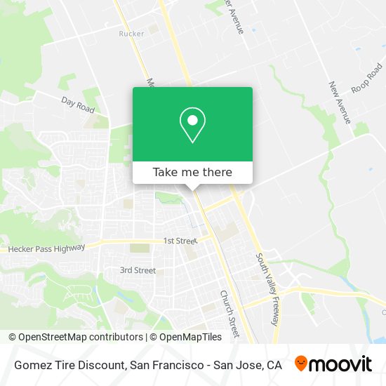 Gomez Tire Discount map