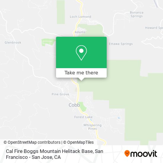 Cal Fire Boggs Mountain Helitack Base map