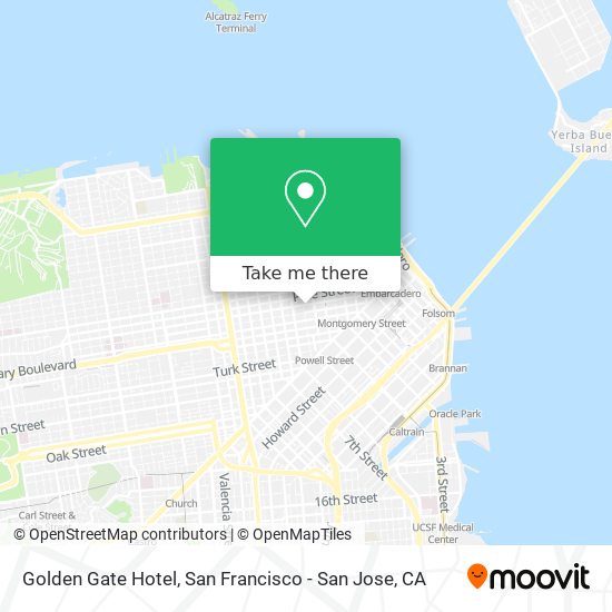Mapa de Golden Gate Hotel