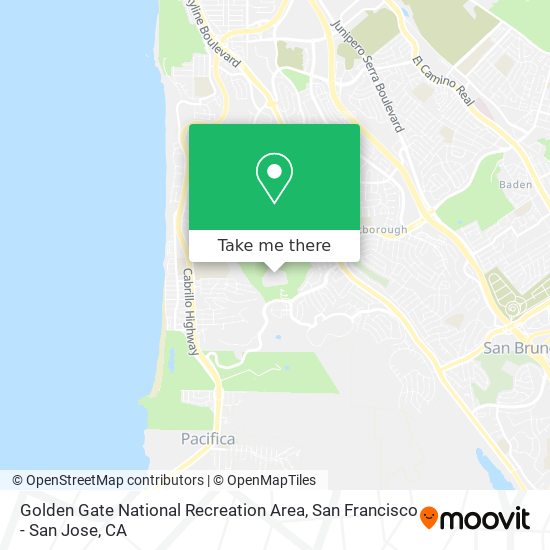 Golden Gate National Recreation Area map