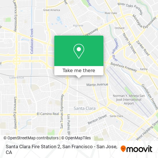 Mapa de Santa Clara Fire Station 2