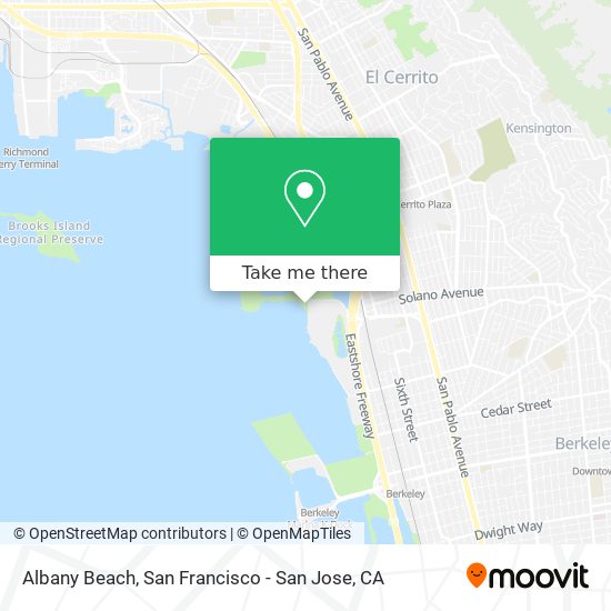 Albany Beach map