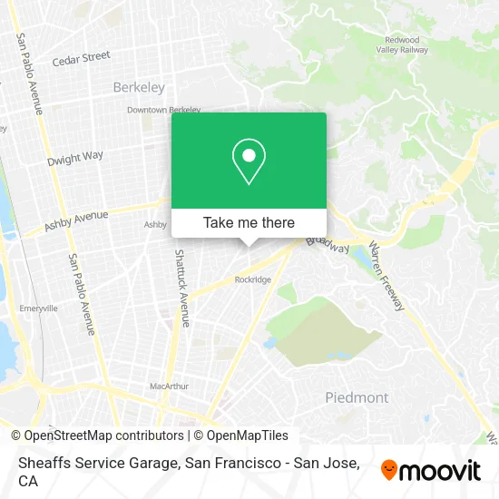 Mapa de Sheaffs Service Garage