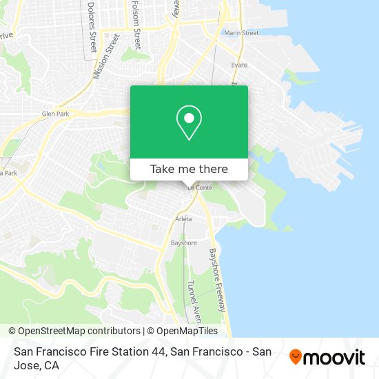 San Francisco Fire Station 44 map