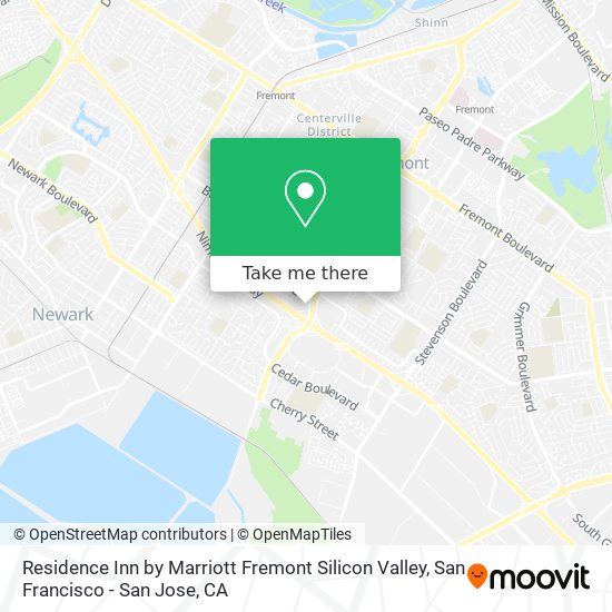 Residence Inn by Marriott Fremont Silicon Valley map