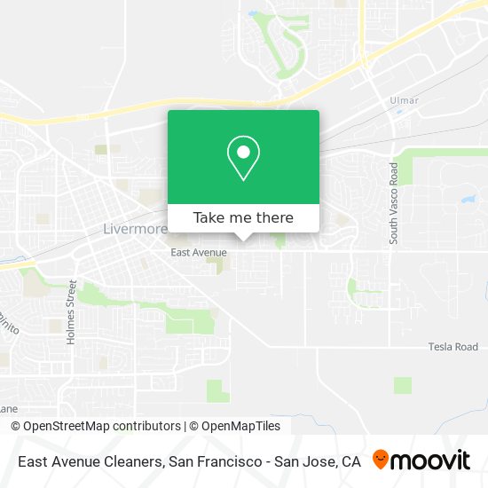 East Avenue Cleaners map