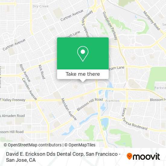 David E. Erickson Dds Dental Corp map