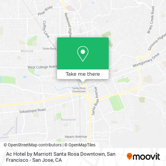 Ac Hotel by Marriott Santa Rosa Downtown map